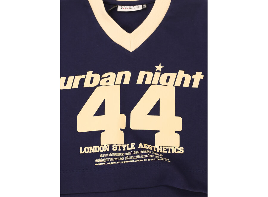 10Sixteen Oversized Tee 2631-5420-181 Oxford Blue Meisjes T-Shirt
