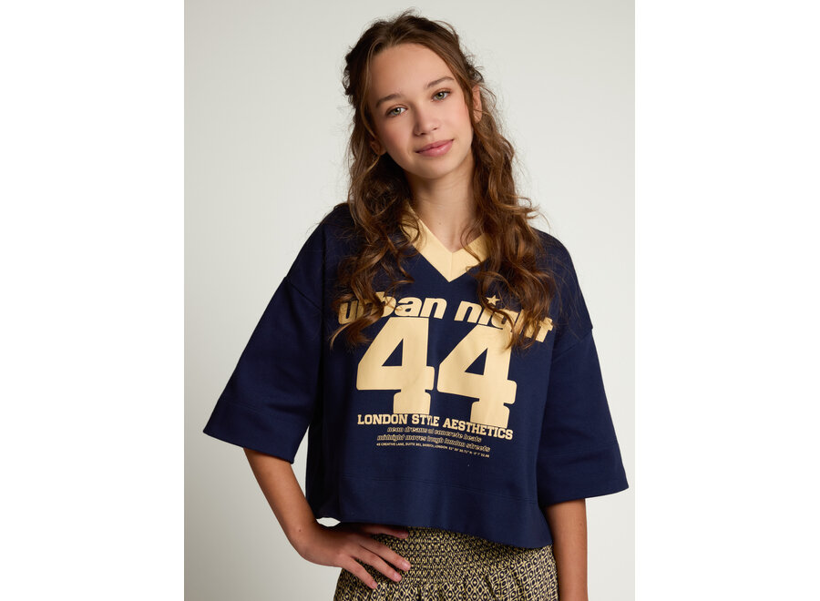 10Sixteen Oversized Tee  Oxford Blue Meisjes T-Shirt