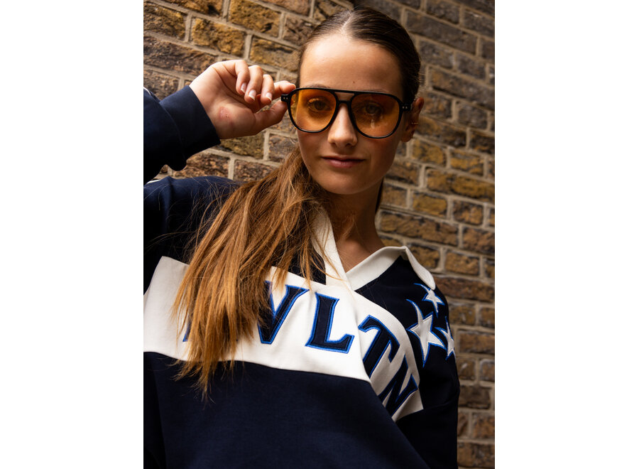 10Sixteen Polo Sweater  Oxford Blue Meisjes Trui