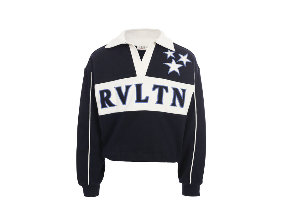10Sixteen Polo Sweater  Oxford Blue Meisjes Trui