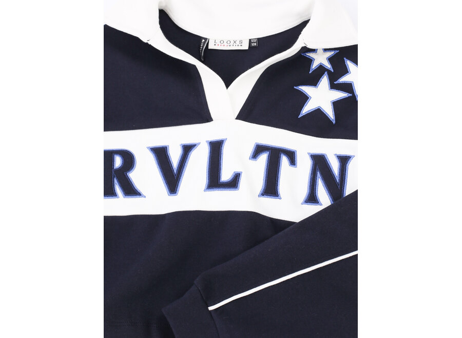 10Sixteen Polo Sweater  Oxford Blue Meisjes Trui