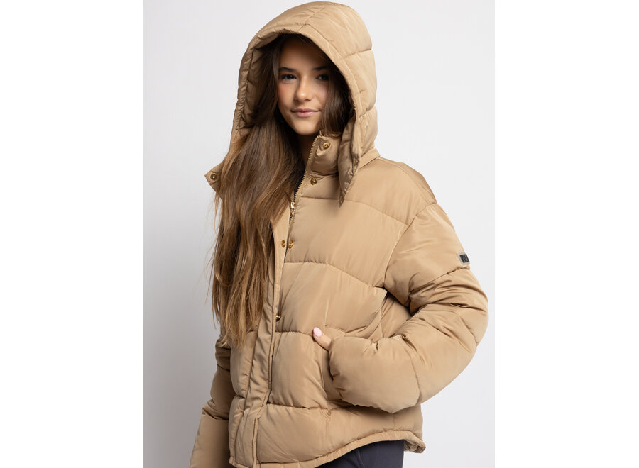 10Sixteen Padded Jacket Sand Storm Meisjes Jas