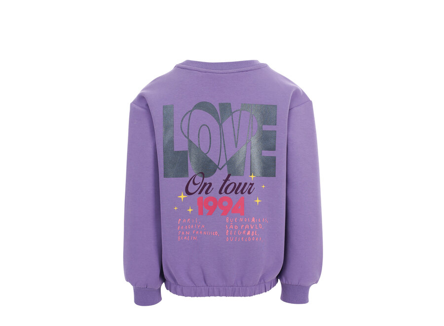 Little Scuba Sweater 2631-7348-611 611 Verbena Purple Meisjes Trui