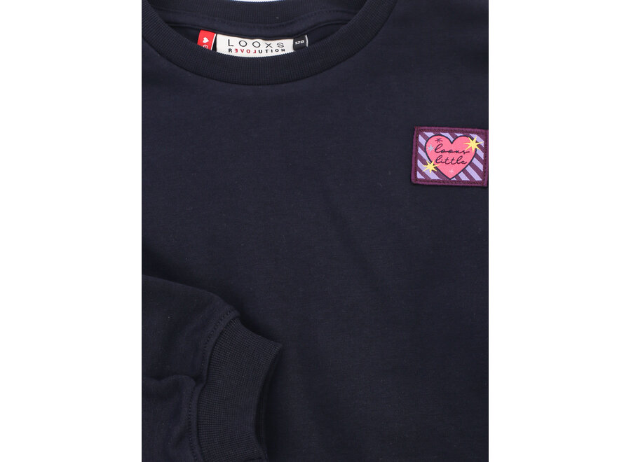Little Interlock T-Shirt  Night Blue Meisjes T-shirt