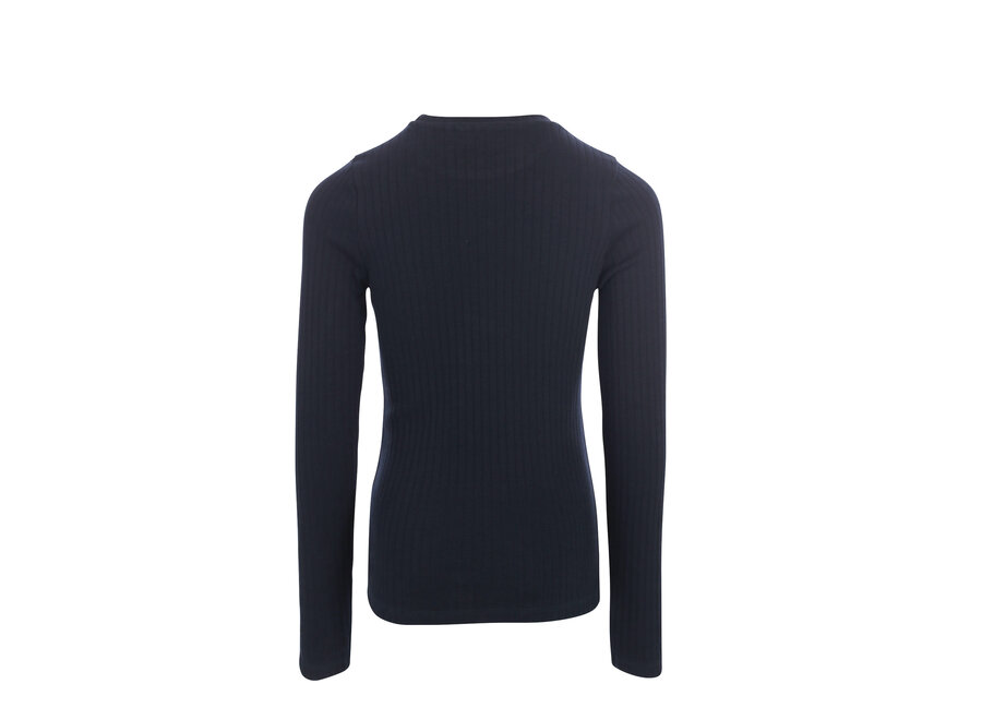 Little Rib Tee  Night Blue Meisjes T-shirt