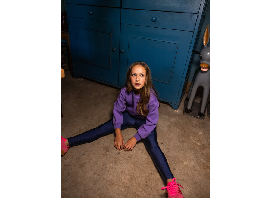 Little Shiny Legging  Night Blue Meisjes Legging