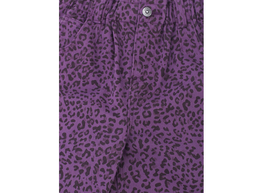 Little Leopard  Jeans Purple Leopard Meisjes Jeans
