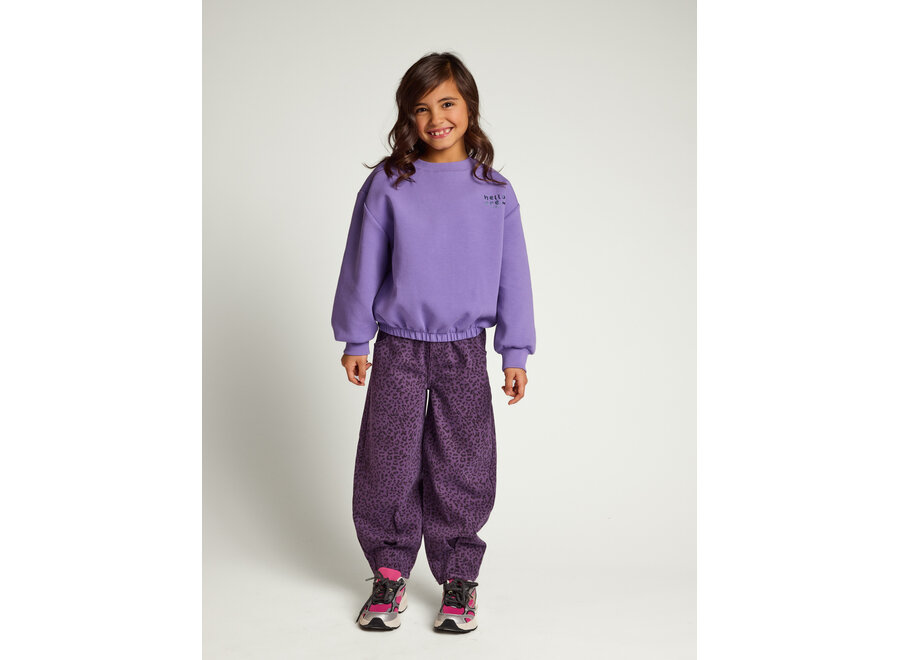 Little Leopard  Jeans  Purple Leopard Meisjes Jeans
