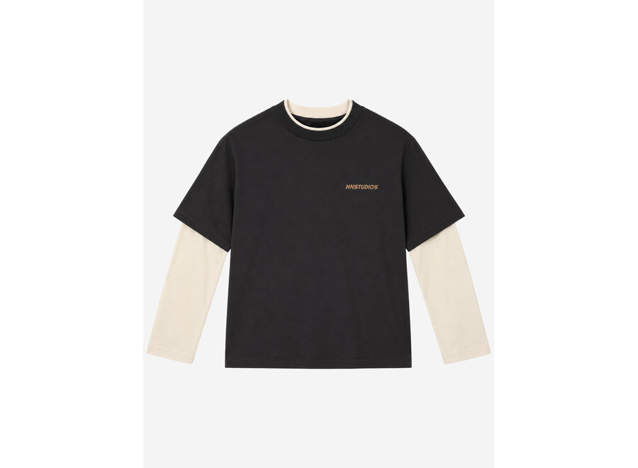 Ades Oversized T-Shirt  Pirate Black Jongens Longsleeve