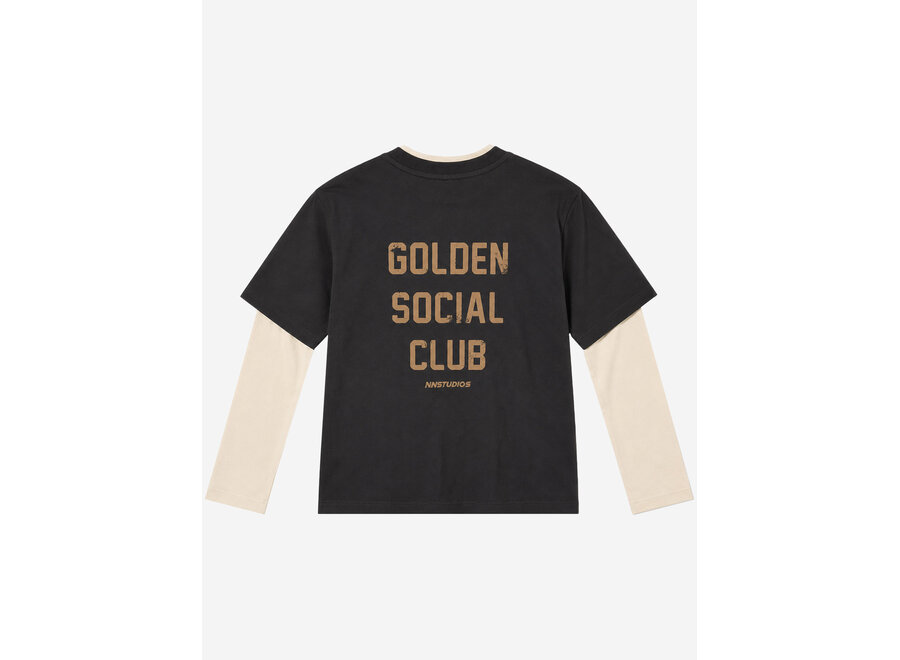 Ades Oversized T-Shirt  Pirate Black Jongens Longsleeve