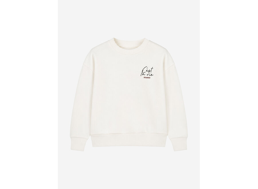 L'Amour Sweatshirt  Off White Meisjes Trui
