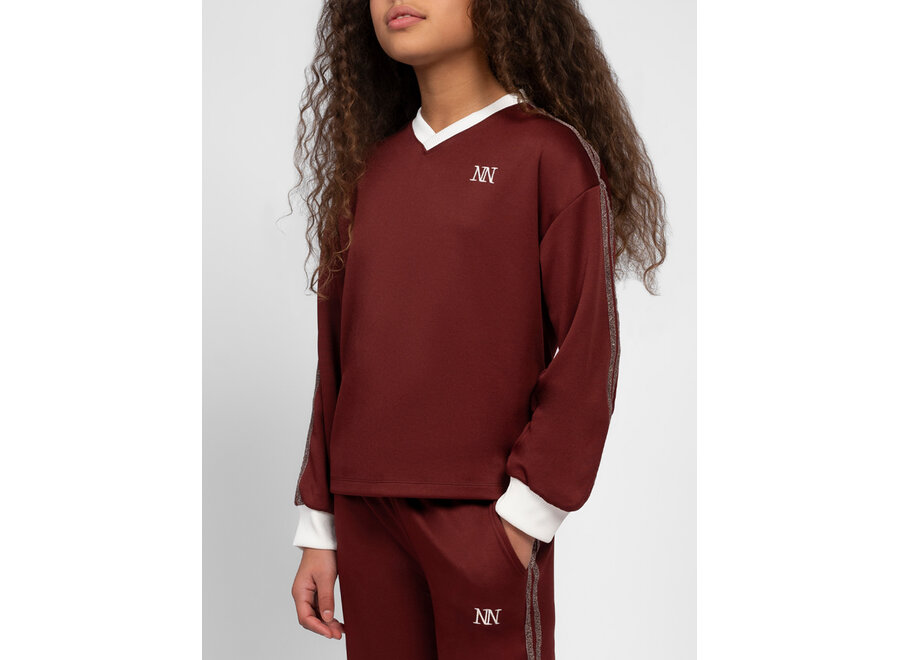 Elody Sports Top  Deep Burgundy Meisjes Top