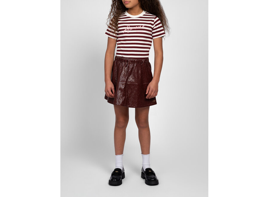 Enya Skirt  Deep Burgundy Meisjes Rokje