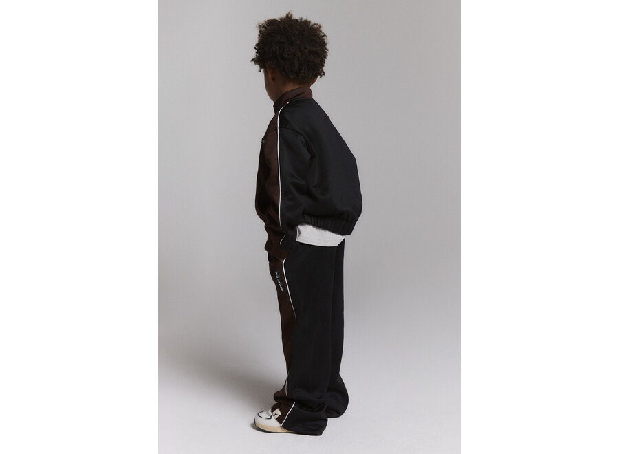 Kids Knitted Colourblock Training Pants  Warm Brown Meisjes  Broek