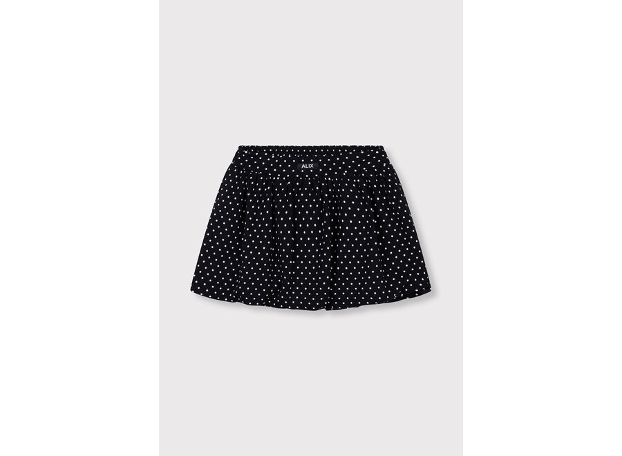 Kids Woven Dot Skirt  Black / White Meisjes  Rok