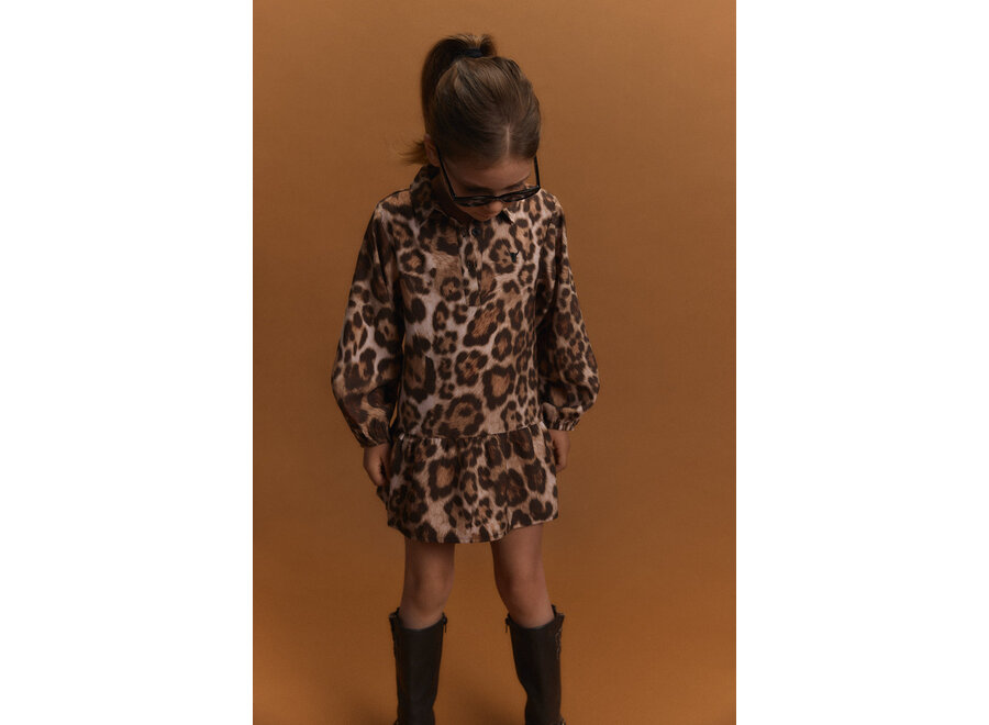 Kids Woven Jaguar Dress  Animal Meisjes  Jurk