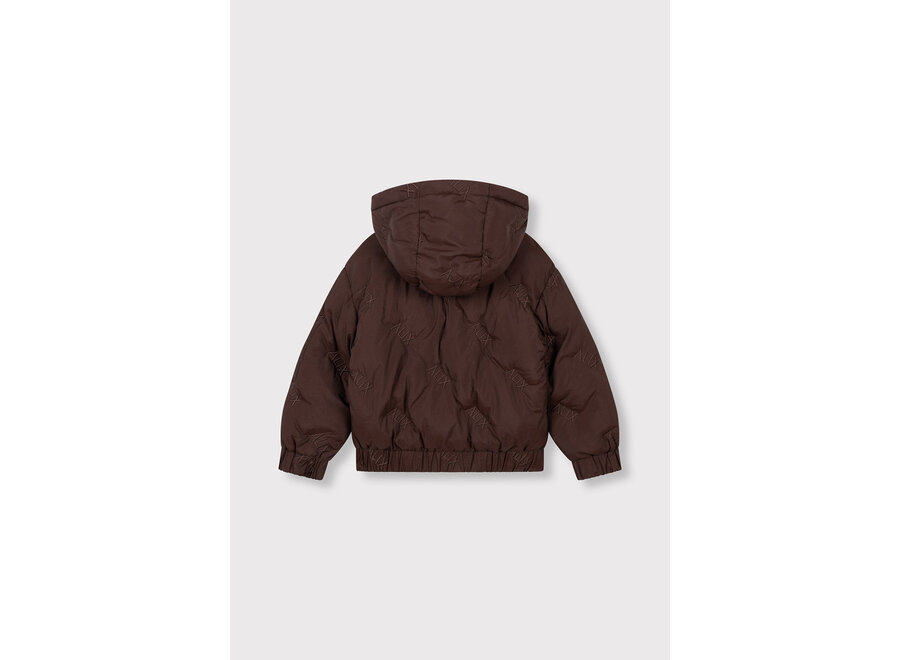 Kids Woven Alix Quilted Coat  Warm Brown Meisjes  Jas