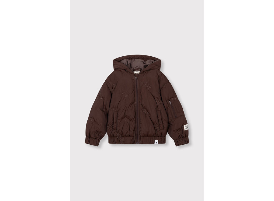 Kids Woven Alix Quilted Coat  Warm Brown Meisjes  Jas