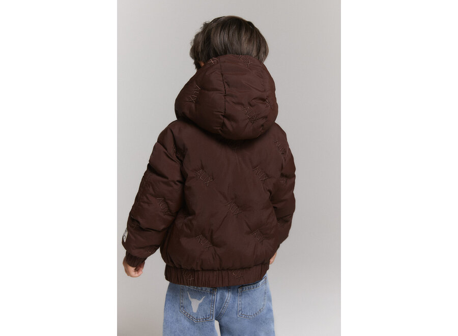 Kids Woven Alix Quilted Coat  Warm Brown Meisjes  Jas
