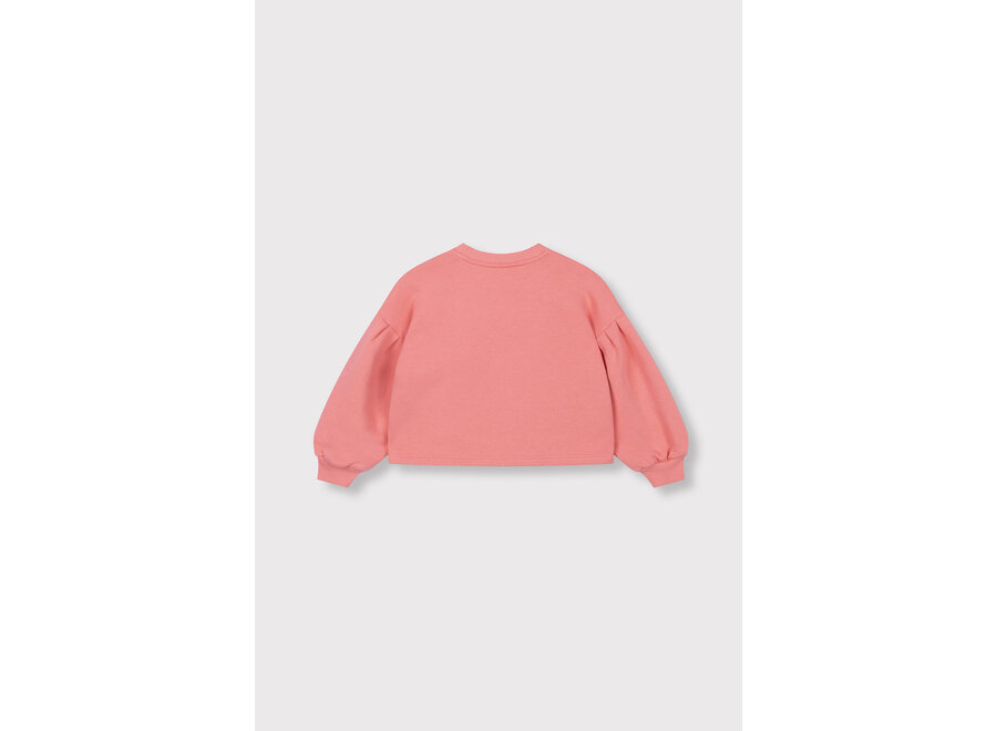Kids Knitted Cropped Sweater  Bright Coral Meisjes  T-shirt
