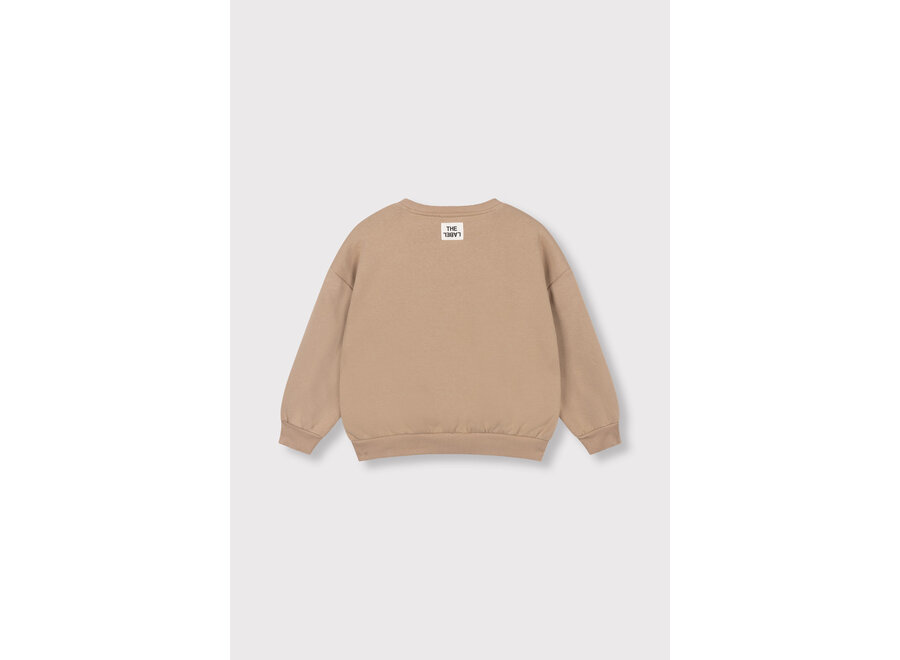 Kids Knitted Pintuck Sweater Sand Meisjes  Trui