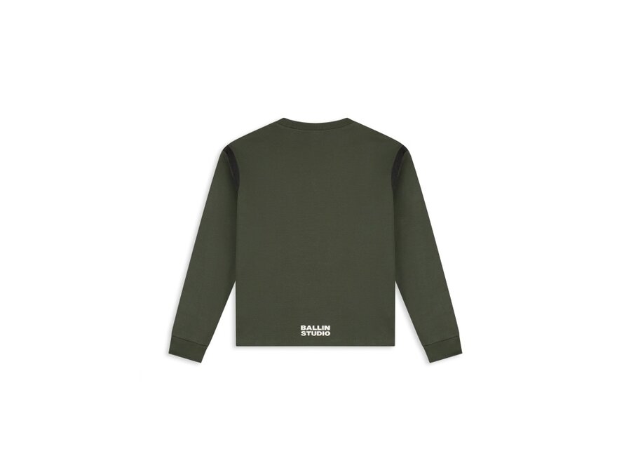 Junior Ballin Studio Longsleeve  Olive Jongens  Longsleeve