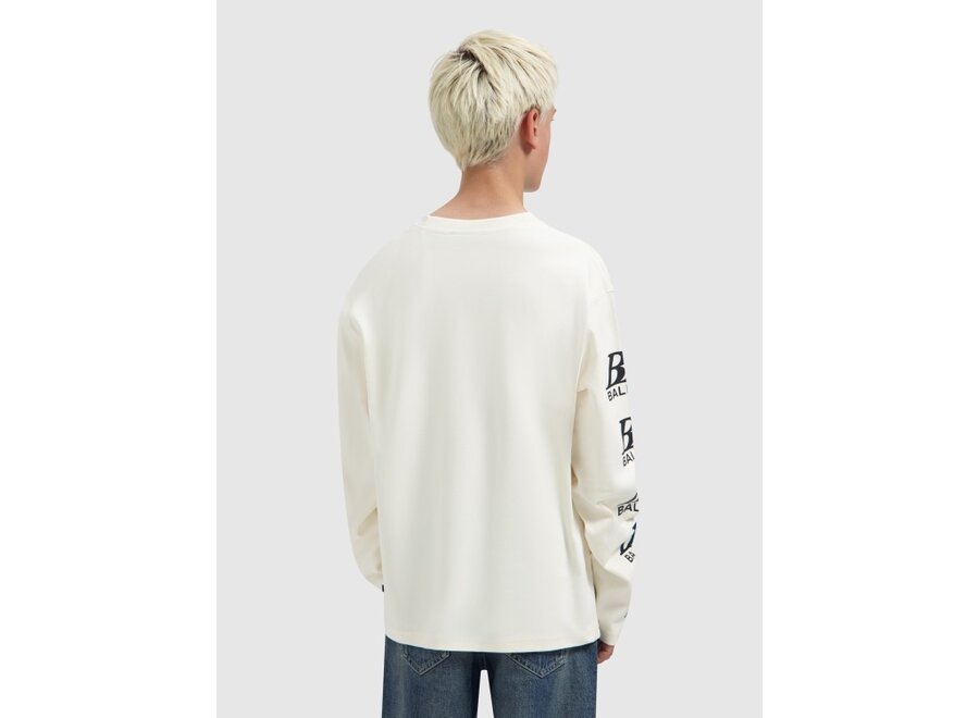 Junior Monogram Longsleeve  Ecru Jongens  Longsleeve