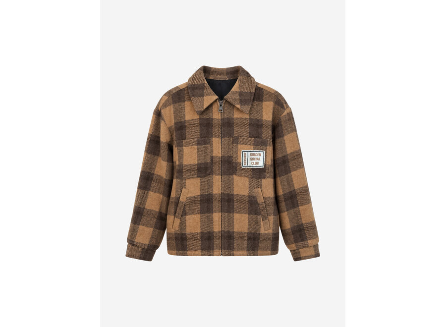 Stedson Overshirt  Caramel Brown Jongens  Blouse