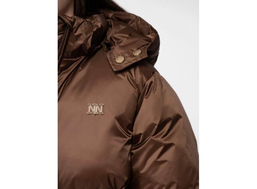 Sita Puffer Jacket Hot Cacao Meisjes Jas