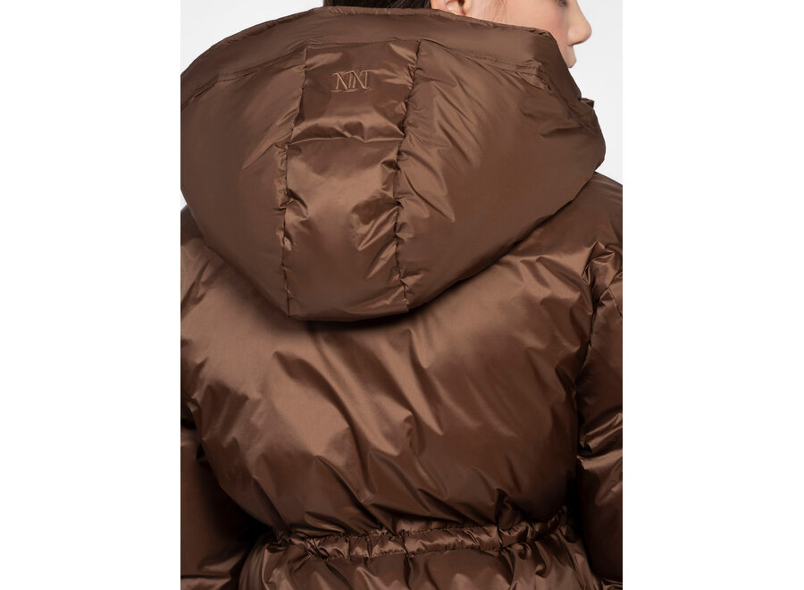 Sita Puffer Jacket Hot Cacao Meisjes Jas