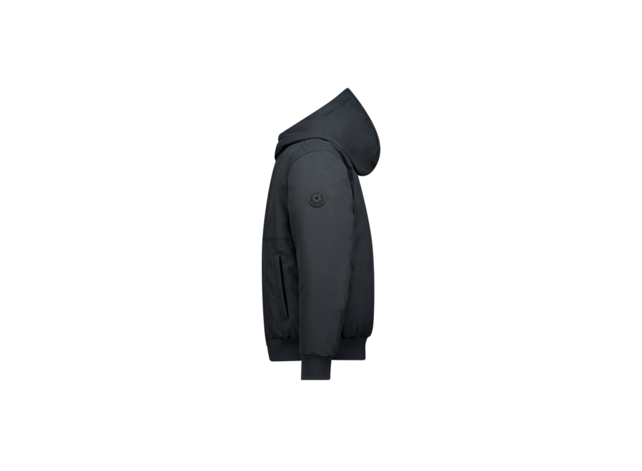 Hooded Reversible Jacket  Gun Metal Jongens Jas