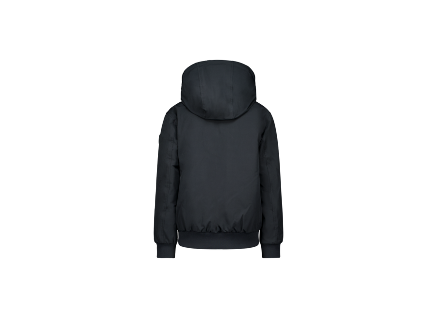 Hooded Reversible Jacket  Gun Metal Jongens Jas