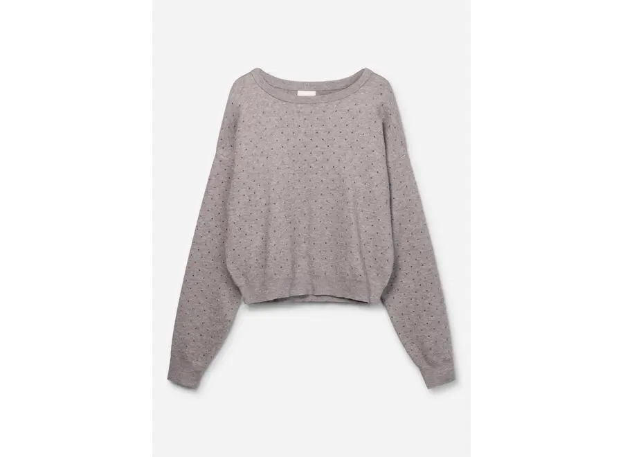 Saren Vis 323 G  Grey Melange Meisjes  Trui