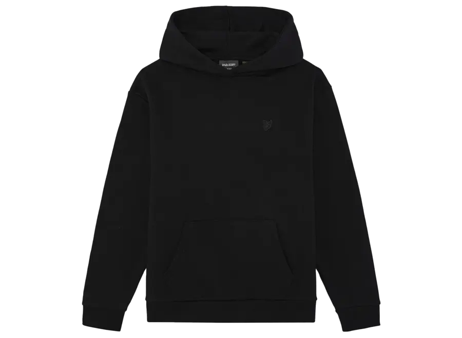Heavy Weight Drop Shoulder Hoodie Jet Black Jongens Hoodie