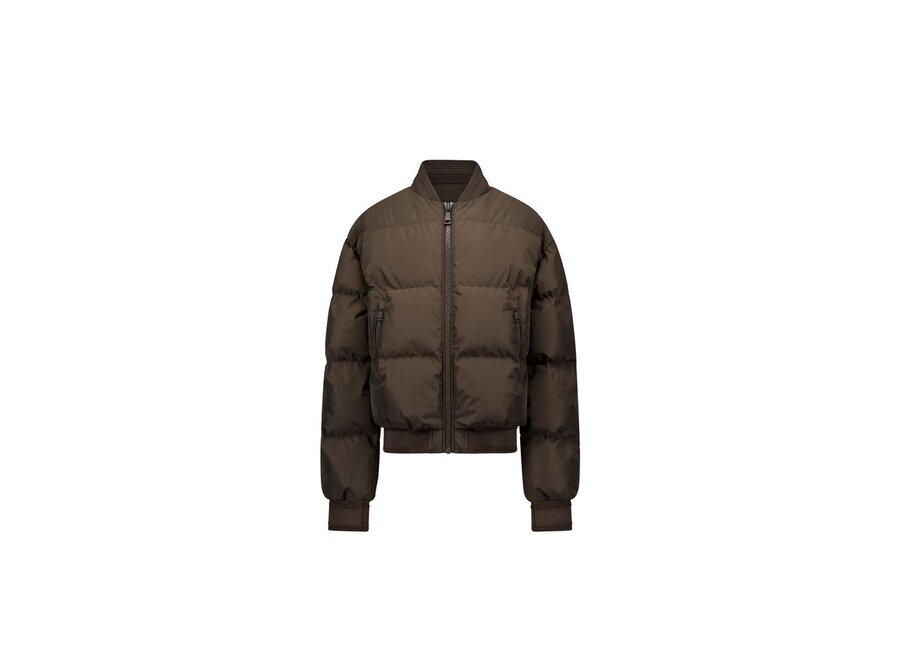 Bree Bomber  Dark Coffee Meisjes Jas