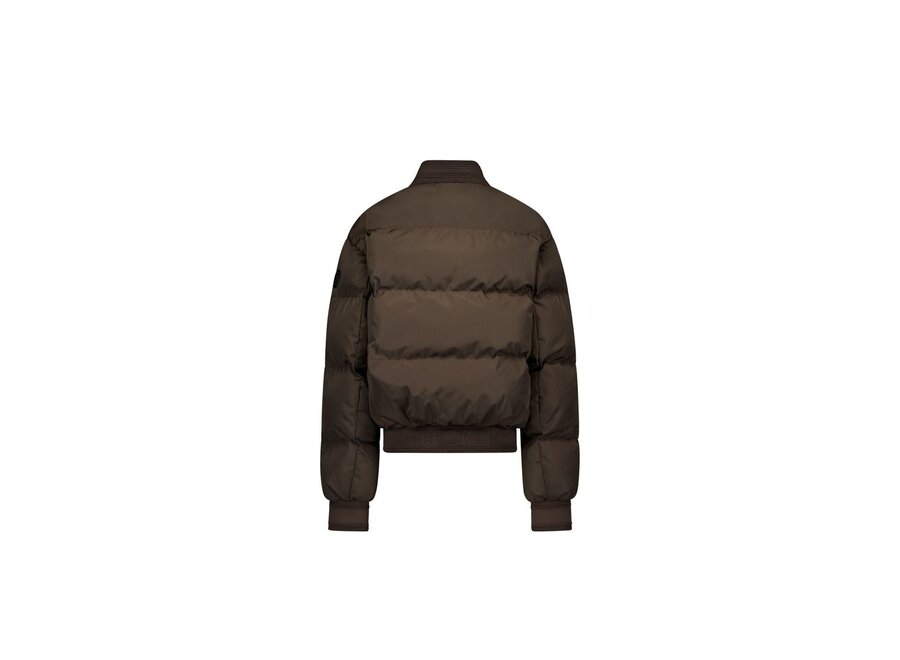 Bree Bomber  Dark Coffee Meisjes Jas