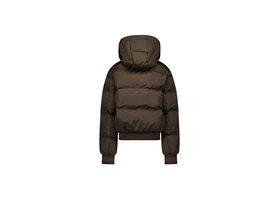 Bree Bomber  Dark Coffee Meisjes Jas