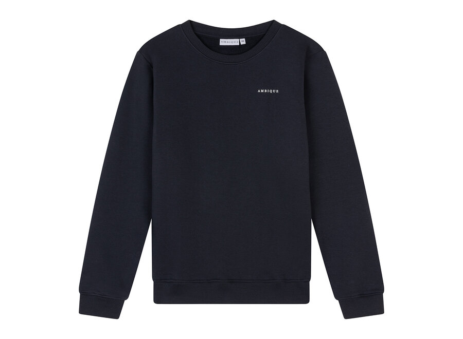 Kris Crew Neck  Navy Jongens Trui