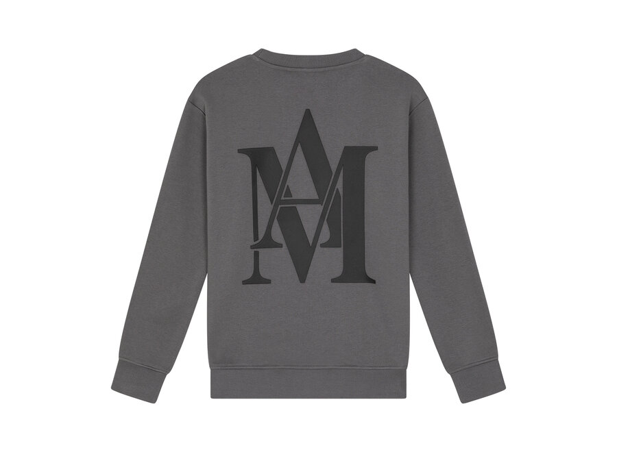 Aaron Crew Neck  Stone Grey Jongens Trui