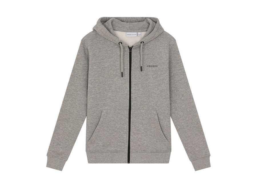 Russell Zip Hoodie cardigan  Grey melange Jongens Hoodie