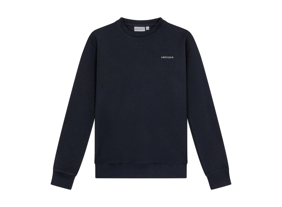 Oxford Crew Neck Navy Jongens Trui
