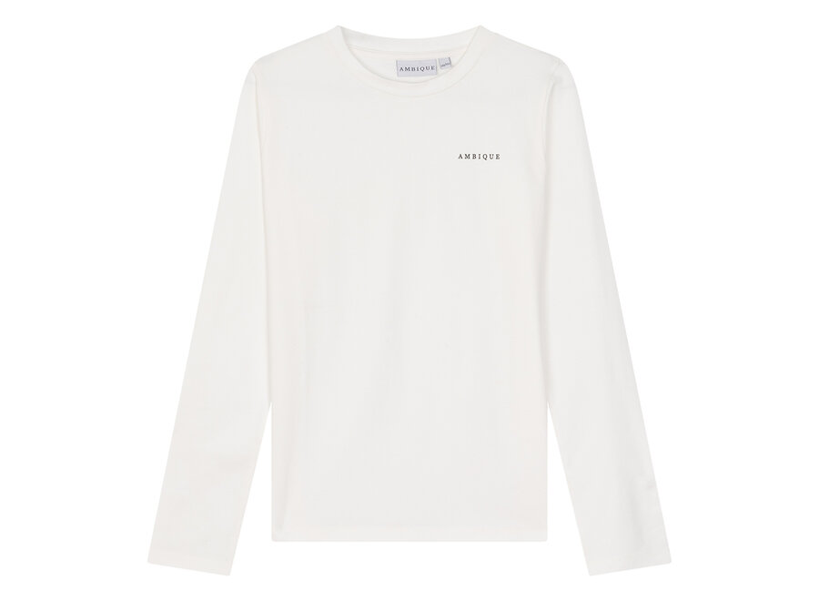 Logan Tshirt LS  Ecru Jongens Longsleeve