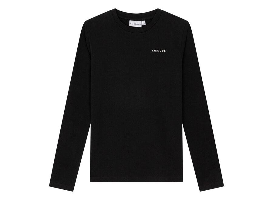 Logan Tshirt LS  Black Jongens Longsleeve