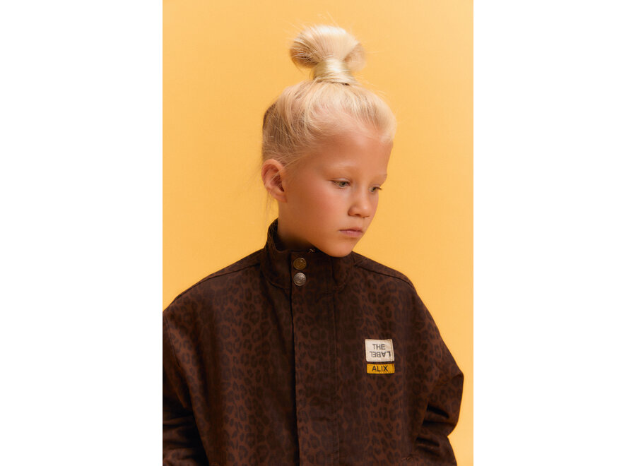 Kids Woven Leopard Jacket  Animal Meisjes  Jas