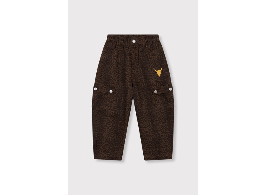 Kids Woven Leopard Cargo Pants  Animal Meisjes  Broek