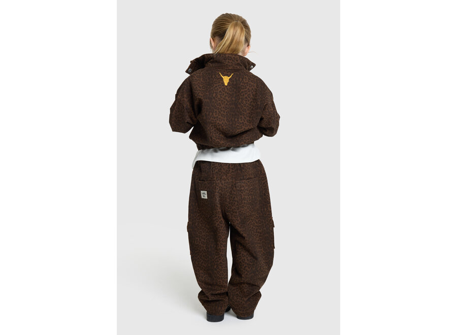 Kids Woven Leopard Cargo Pants  Animal Meisjes  Broek