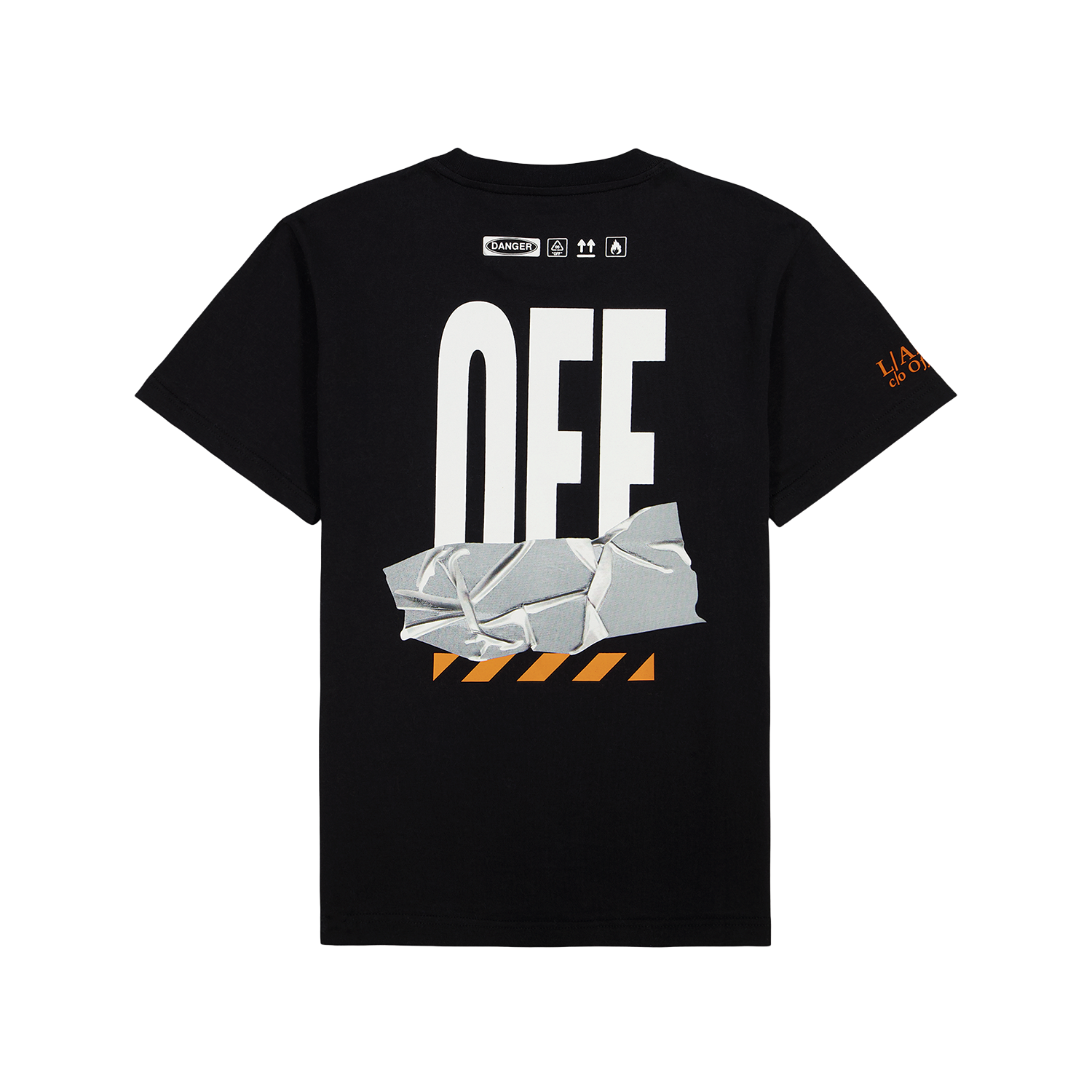 Off Active Duct Tape S/S Tee Black Jongens T-shirt