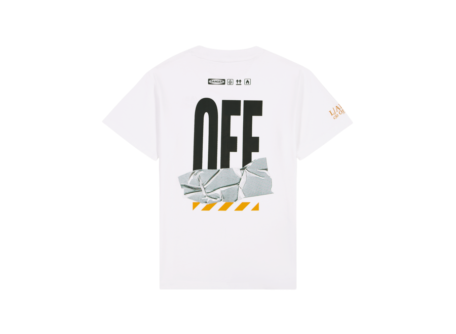 Off Active Duct Tape S/S Tee  White Jongens  T-shirt