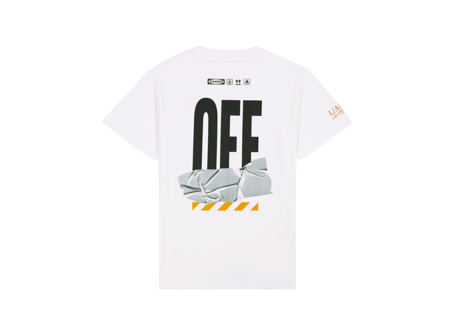 Off Active Duct Tape S/S Tee  White Jongens  T-shirt