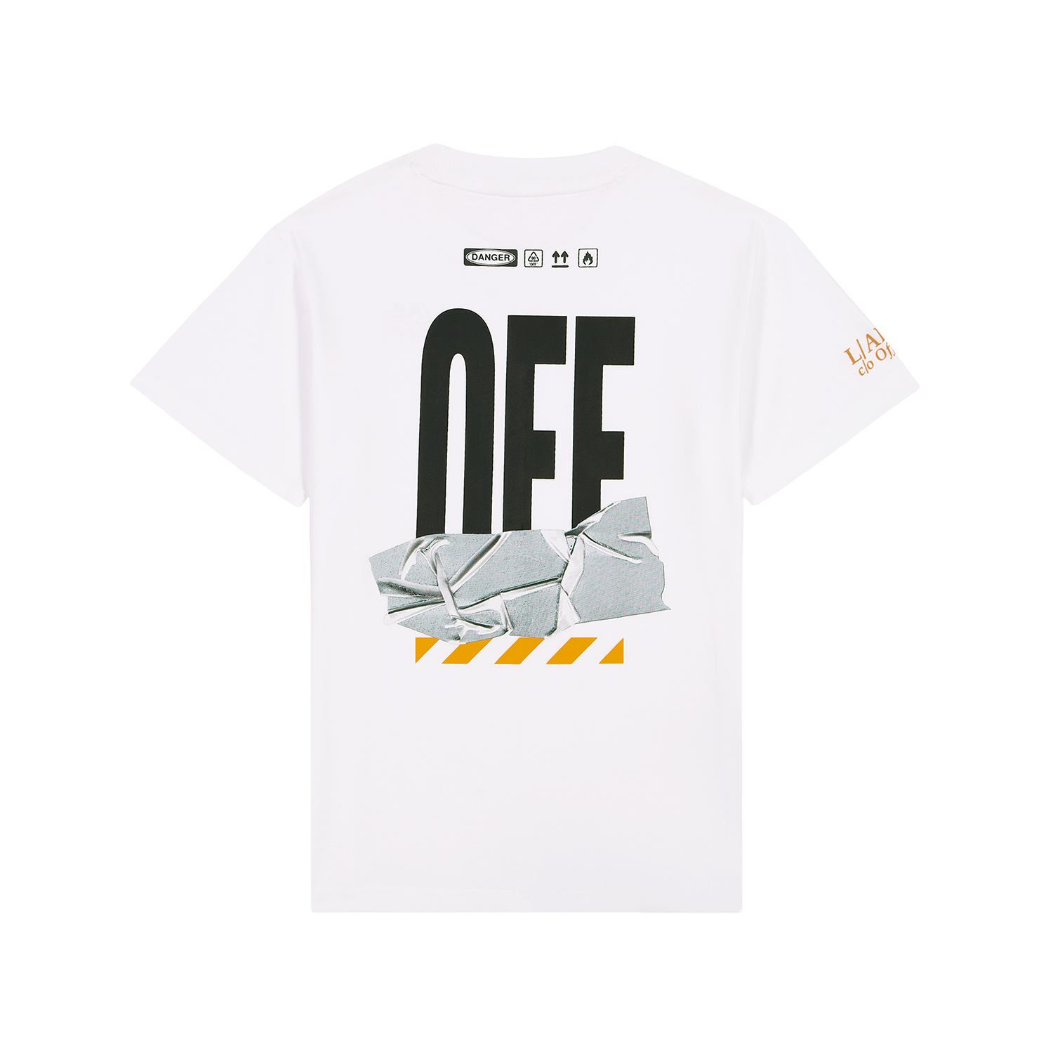 Off Active Duct Tape S/S Tee White Jongens T-shirt